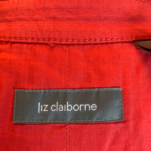 Liz Claiborne jacket. Thin quilt swingy hip length size large petite - Picture 12 of 16